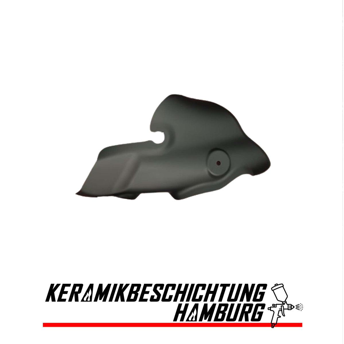 Keramikbeschichtung Cerakote Hitzeschutzblech Abdeckblech Standard (Beispiel)